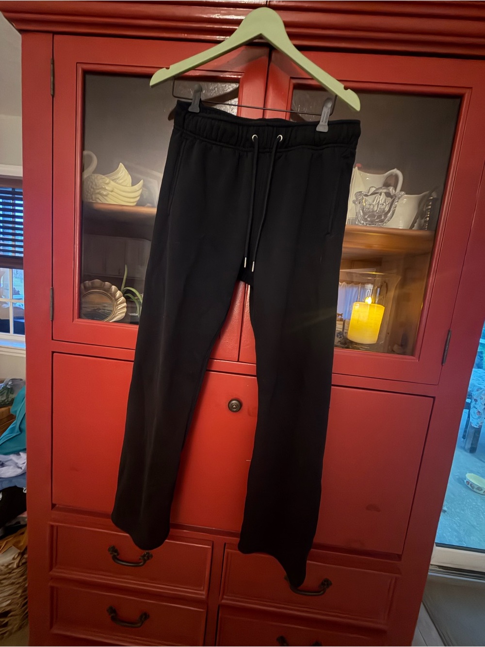 PacSun Black Women's Sweat Pants with Drawstring